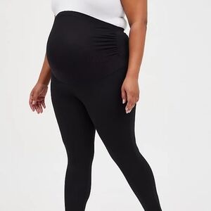 PLATINUM MATERNITY LEGGING - PONTE BLACK